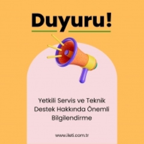 Announcement: Important Information About Authorized Service and Technical Support