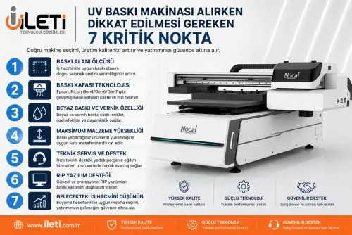 UV Baskı Makinası Alırken Dikkat Edilmesi Gereken 7 Kritik Nokta