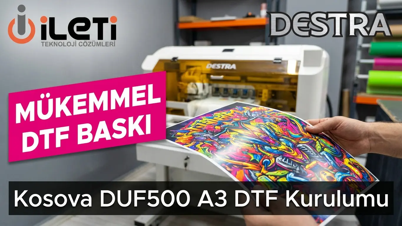 Kosova'da DUF500 A3 DTF Baskı Makinası Kurulumu