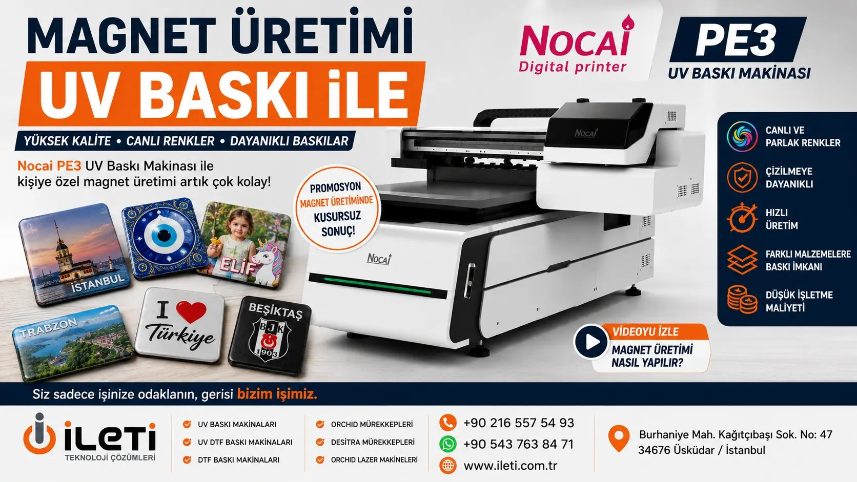Magnet Üretimi Nasıl Yapılır? UV Baskı ile Kişiye Özel Magnet Üretimi