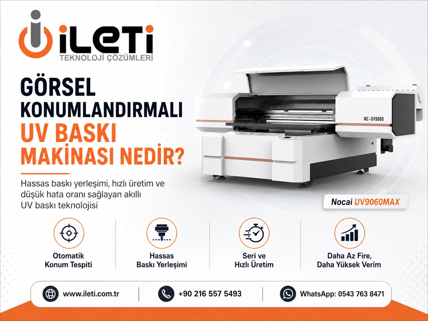 Görsel konumlandırmalı UV baskı makinası