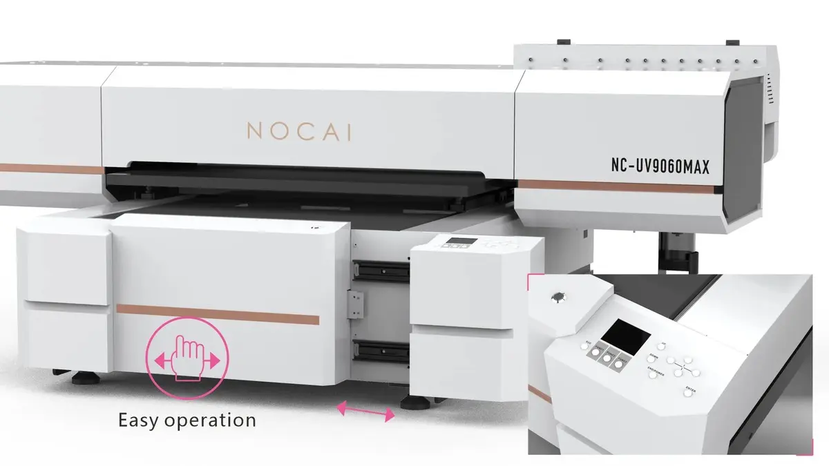 Nocai NC-UV9060MAX görsel konumlandırmalı UV baskı makinası