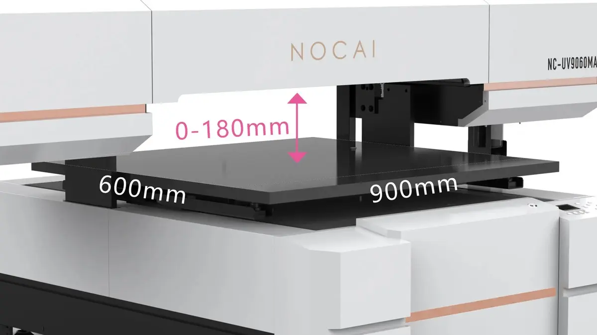 Nocai NC-UV9060MAX görsel konumlandırmalı UV baskı makinası